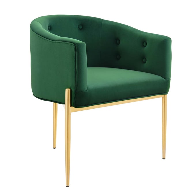 Modway Furniture Savour Emerald Velvet Accent Chair EEI-3903-EME