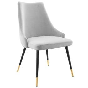 Modway Furniture Adorn Light Gray Velvet Dining Side Chair