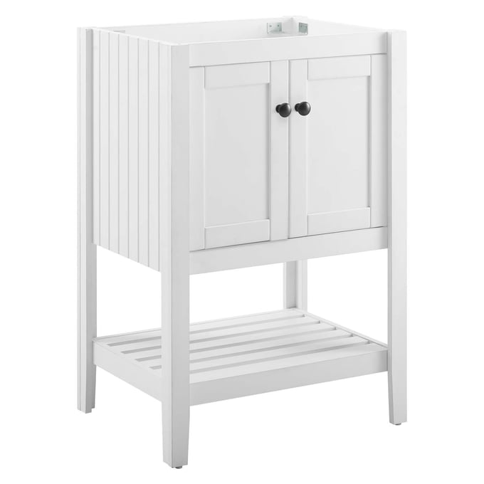 Modway Furniture Prestige White Bathroom Vanity Cabinet EEI-3919-WHI