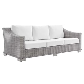 Modway Furniture Conway Light Gray White Outdoor Patio Sofa