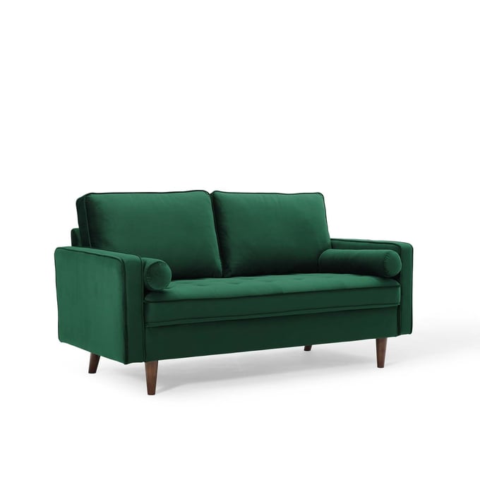 Modway Furniture Valour Green Velvet Loveseat EEI-4004-GRN