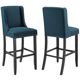 2 Modway Furniture Baron Azure Fabric Bar Stools