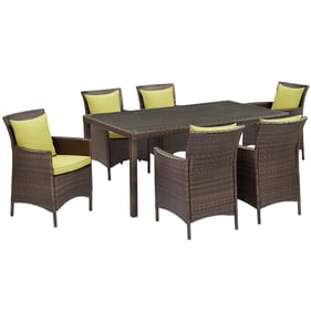 Modway Furniture Conduit Brown Peridot 7pc Outdoor Patio Dining Set