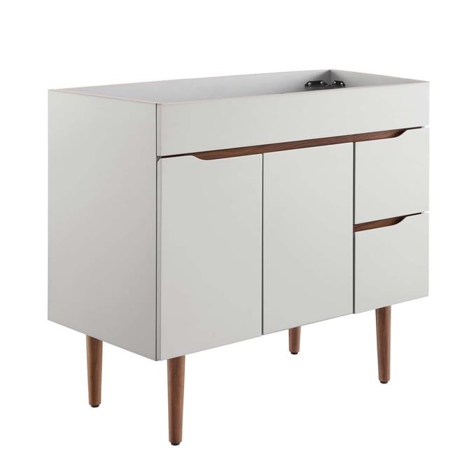 Modway Furniture Harvest Gray Walnut 36 Inch Bathroom Vanity Cabinet EEI-4044-GRY-WAL