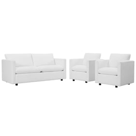 Modway Furniture Activate White 3pc Living Room Set