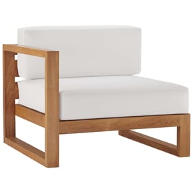 Modway Furniture Upland Natural White Outdoor Patio Left Arm Chair