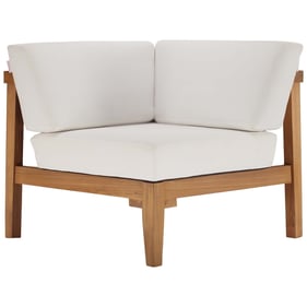 Modway Furniture Bayport Natural White Outdoor Patio Corner Chair