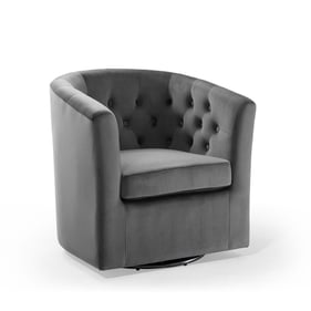 Modway Furniture Prospect Charcoal Swivel Armchair