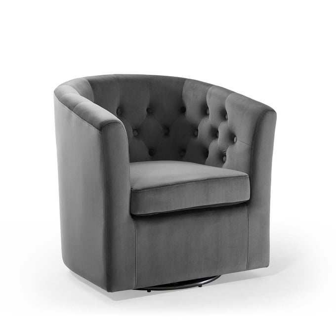 Modway Furniture Prospect Charcoal Swivel Armchair EEI-4138-CHA