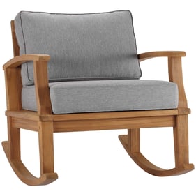 Modway Furniture Marina Natural Gray Outdoor Patio Rocking Chair