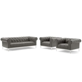 Modway Furniture Idyll Gray 3pc Living Room Set