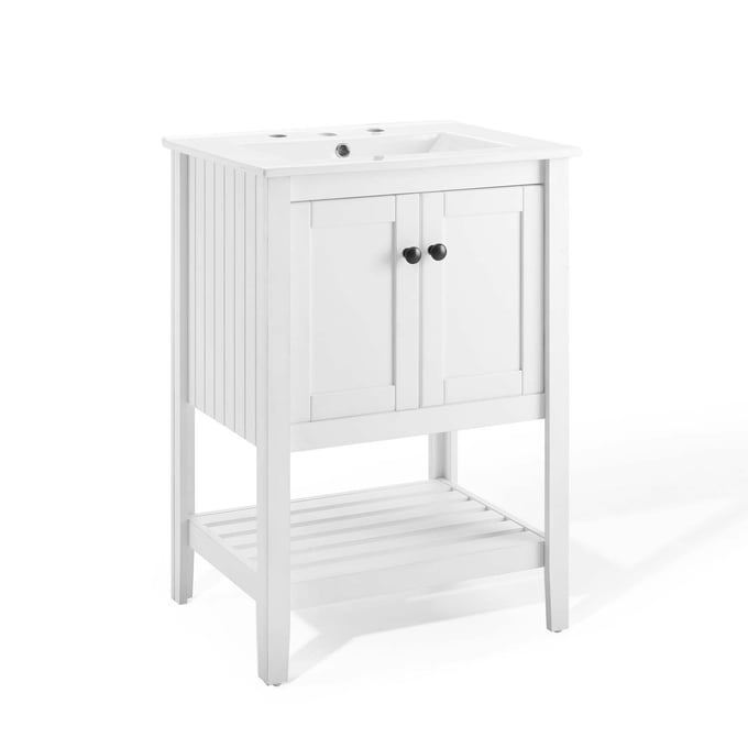 Modway Furniture Prestige White Bathroom Vanity EEI-4246-WHI-WHI