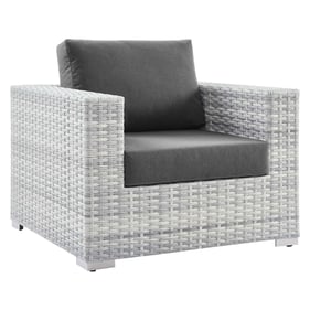 Modway Furniture Convene Light Gray Charcoal Outdoor Patio Armchair