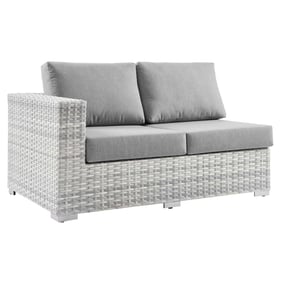 Modway Furniture Convene Light Gray Outdoor Patio Left Arm Loveseat