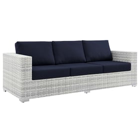 Modway Furniture Convene Light Gray Navy Outdoor Patio Sofa