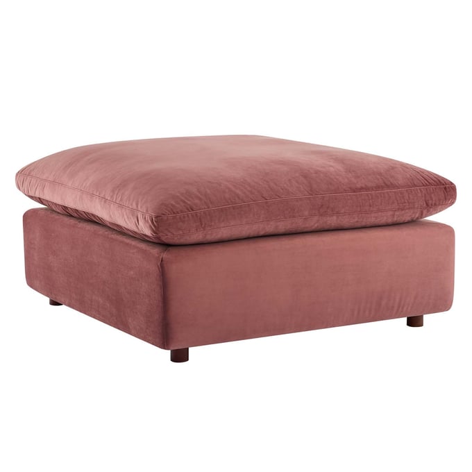 Modway Furniture Commix Dusty Rose Velvet Ottoman EEI-4365-DUS