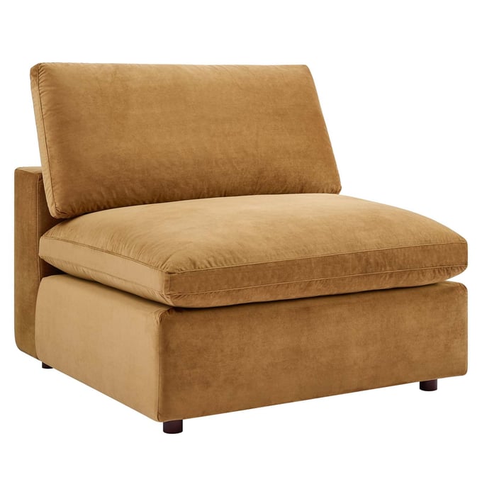 Modway Furniture Commix Cognac Velvet Armless Chair EEI-4367-COG