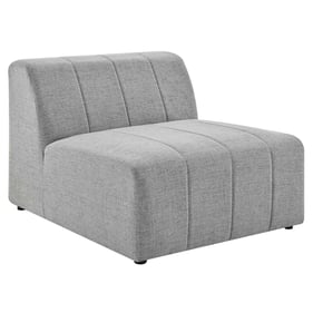 Modway Furniture Bartlett Light Gray Fabric Armless Chair