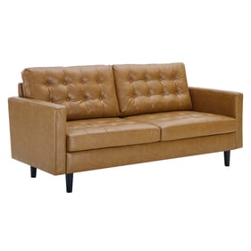 Modway Furniture Exalt Tan Leather Sofa