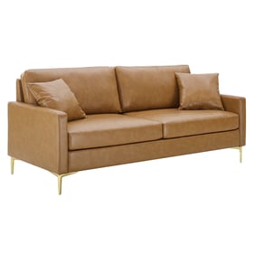 Modway Furniture Juliana Tan Leather Sofa