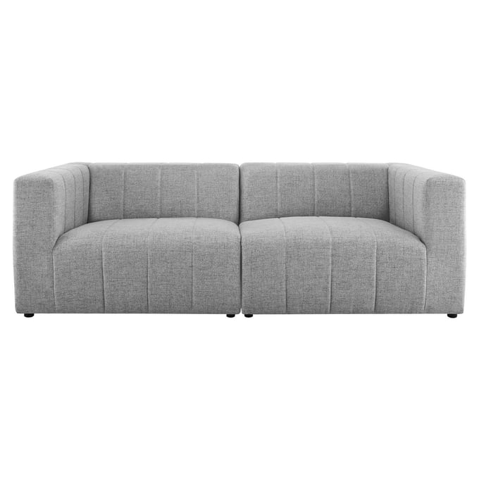 Modway Furniture Bartlett Light Gray Fabric Loveseat EEI-4512-LGR