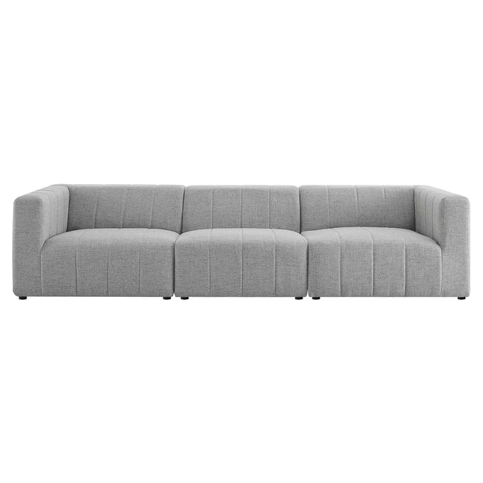 Modway Furniture Bartlett Light Gray Fabric Sofa EEI-4514-LGR