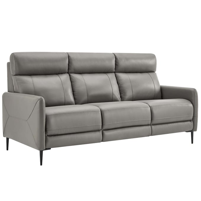 Modway Furniture Huxley Gray Leather Sofa EEI-4561-GRY