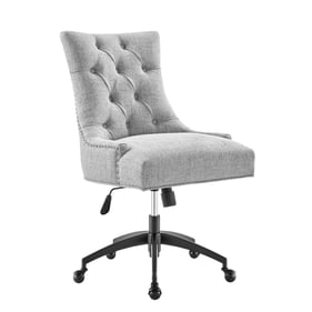 Modway Furniture Regent Black Light Gray Fabric Office Chair