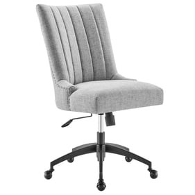 Modway Furniture Empower Black Light Gray Fabric Office Chair