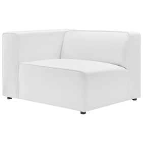 Modway Furniture Mingle White Leather Left Arm Chair