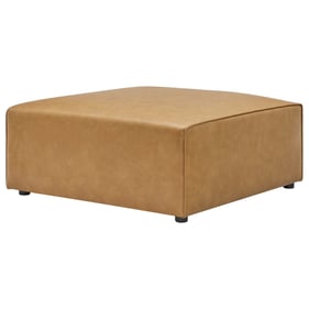 Modway Furniture Mingle Tan Leather Ottoman