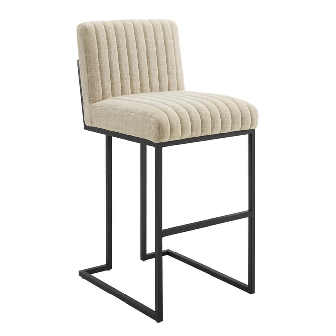 Modway Furniture Indulge Beige Fabric Bar Stool EEI-4654-BEI