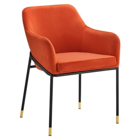 Modway Furniture Jovi Black Orange Dining Armchair