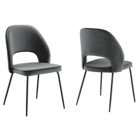 2 Modway Furniture Nico Black Gray Dining Chairs