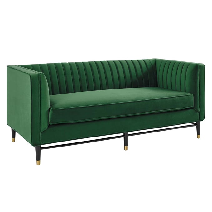 Modway Furniture Devote Emerald Velvet Loveseat EEI-4718-EME