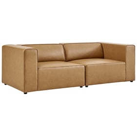 Modway Furniture Mingle Tan Leather Loveseat