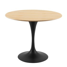 Modway Furniture Lippa Black Natural 36 Inch Dining Table