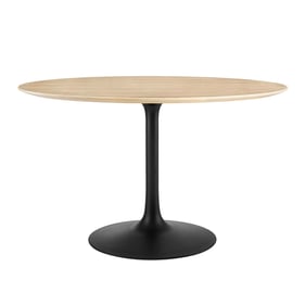 Modway Furniture Lippa Black Natural 47 Inch Dining Table