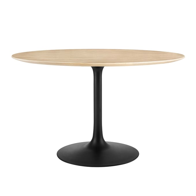 Modway Furniture Lippa Black Natural 47 Inch Dining Table EEI-4872-BLK-NAT