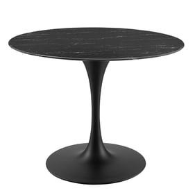 Modway Furniture Lippa Black Marble 40 Inch Dining Table