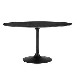 Modway Furniture Lippa Black Marble 54 Inch Dining Table