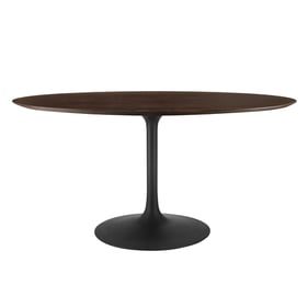 Modway Furniture Lippa Black Cherry 60 Inch Oval Dining Table