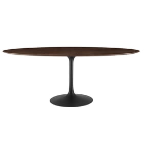 Modway Furniture Lippa Black Cherry 78 Inch Oval Dining Table