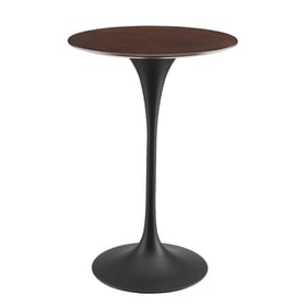 Modway Furniture Lippa Black Cherry Walnut 28 Inch Bar Table