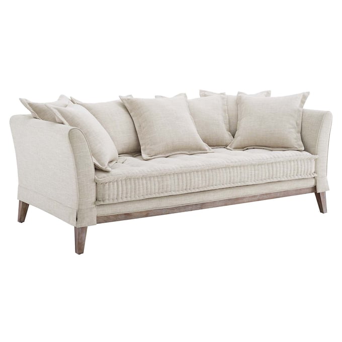 Modway Furniture Rowan Beige Fabric Sofa EEI-4909-BEI