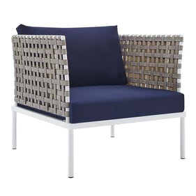 Modway Furniture Harmony Tan Navy Outdoor Patio Armchair