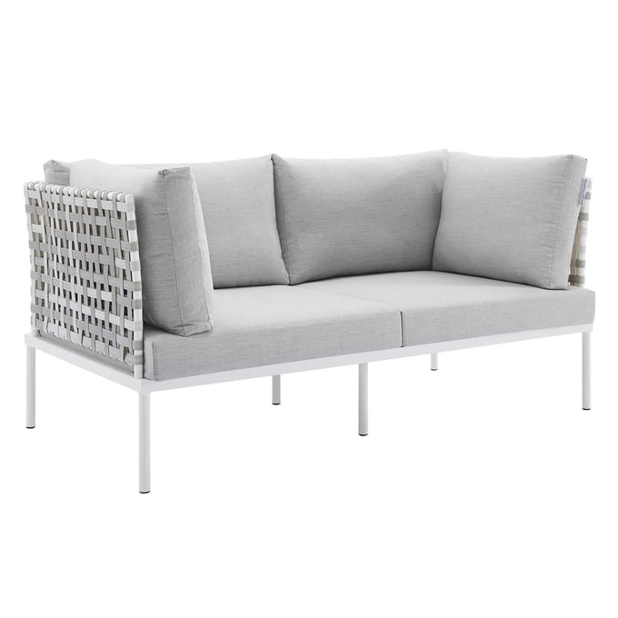 Modway Furniture Harmony Taupe Gray Outdoor Patio Loveseat EEI-4961-TAU-GRY