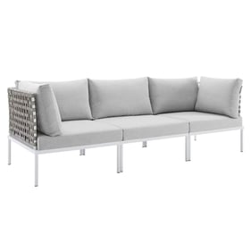 Modway Furniture Harmony Tan Gray Outdoor Patio Sofa