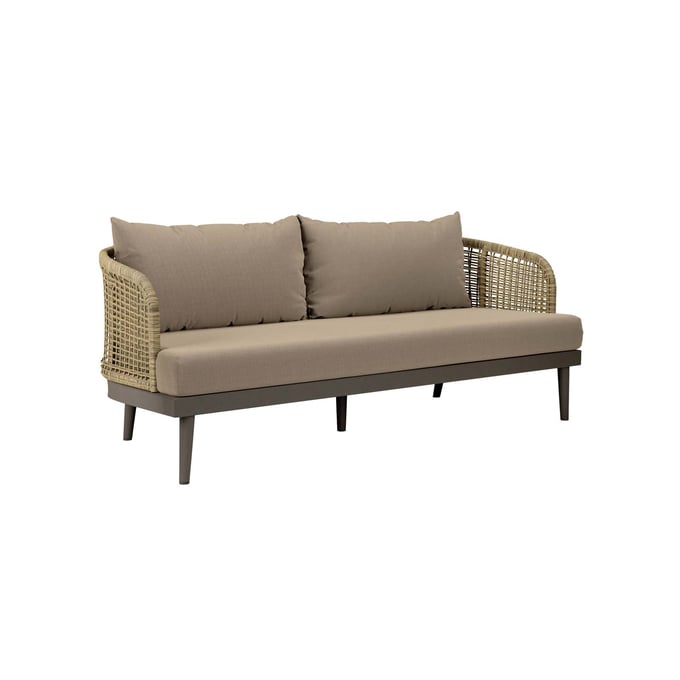 Modway Furniture Meadow Natural Taupe Outdoor Patio Sofa EEI-4989-NAT-TAU