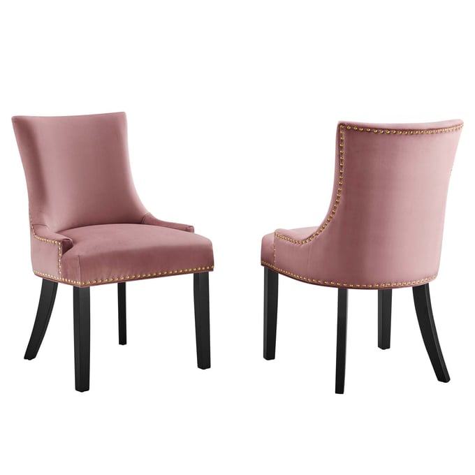 2 Modway Furniture Marquis Dusty Rose Dining Chairs EEI-5010-DUS